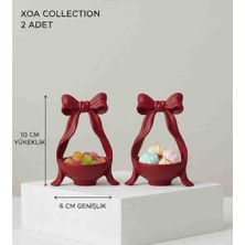 Xoa Collection Minik Charm | Modern 2'li Fiyonk Figürlü Kahve Yanı Sunumluk - Çerezlik Takımı