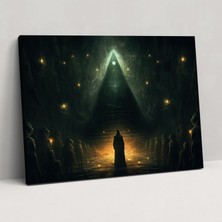 Popcas  Illuminati Tören Duvar Sanatı - Duvar Sanatı Tören Kanvas Tablo