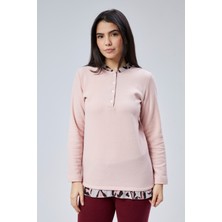 Moon Cover Mooncover Kadın  Kışlık Etek Detaylı  Pijama Takımı Pembe