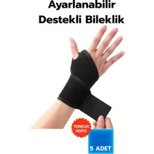 İsmiyle Al Ayarlanabilir Destekli Kadın Erkek El Bilekliği Sağ Sol El Uyumlu, Spor ve Günlük Kullanıma Uy