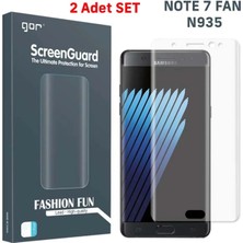 İsmiyle Al Gor Galaxy Note 7 Fan 3D Kavisli Darbe Emici Full Ekran Koruyucu 2 Adet SET-(5775)