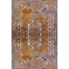 Kilim Home Mars 2185 Etnik Desenli Yıkanabilir Kaymaz Tabanlı Salon Halısı, Koridor ve Mutfak Halısı