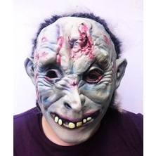 Skygo Arkası Saçlı Yara Izli Lateks Et Mumya Vampir Maskesi