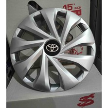 Yk Toyota Corolla / Yaris / Starlet / Corona Uyumlu 13 Inç Jant Kapağı 4'lü Takım Amblem Hediyeli