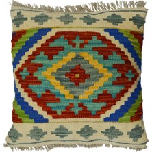 Kilim Co. El Dokuma Afgan Kilim Kırlent Yastık Kılıfı