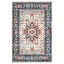 Kilim Home Gösterişli Oriental Desen Halı Modern Evler Için Doğal Tonlarda Çiçek Desenli Vintage