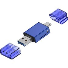 İsmiyle Al Ally USB 3.0+Type-C+Lightning Sd Kart Okuyucu - Hızlı Card READER-(5775)