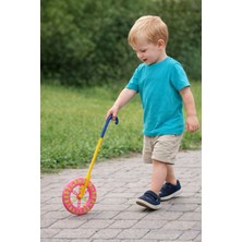 Nasyonel Toys Çocuk Yuvarlak Tekerlekli Itmeli Oyuncak | Renkli Klasik Sokak Oyuncağı