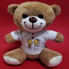 İsmiyle Al Gelin Damat Tasarım Tişörtlü Sevimli Ayıcık