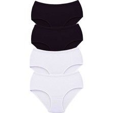 4 Adet Tutku Kadın Yüksek Bel Bato Kalın Lastik Külot S4