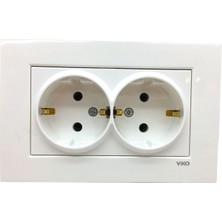 İsmiyle Al Viko Karre 2li Topraklı Priz 9096 7056