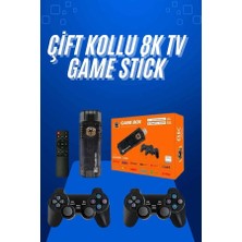İsmiyle Al Game Stick Çift Oyun Konsolu Smart Tv Game Box 8k Ultra Hd 64 GB