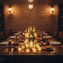 Alfa Life Marketing Ramazan Temalı Büyük Boy Altıgen Kubbe LED Lamba