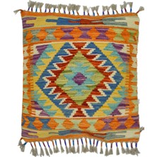 Kilim Co. El Dokuma Afgan Kilim Kırlent Yastık Kılıfı