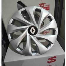 Yk Renault Symbol / Clio / Europa / Spring / Broadway Uyumlu 13 Inç Jant Kapağı 4'lü Takım Amblem Hediyeli