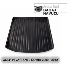 Elorcar Volkswagen Golf Vı Varıant / Combı 2009 - 2012 3D Bagaj Havuzu