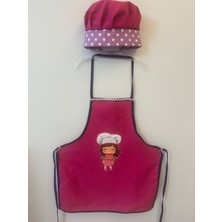 Kız  Çocuk Aşcı Önlük Şapka Takımı