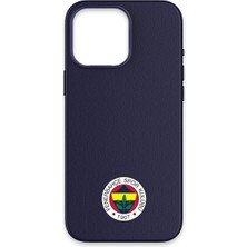 iPhone 16 Pro Uyumlu Fenerbahçe Arma Deri Magsafe Lisanslı Telefon Kılıfı