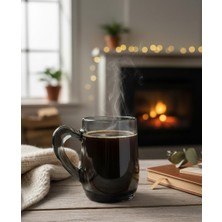 Kachkırhome Cam  Paşabahçe Aware Kahve Bardağı Füme Renk Çay Bardağı Kupa