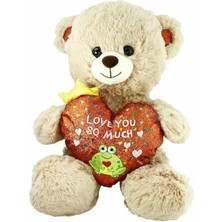İsmiyle Al PJH2323 Peluş Kalpli Ayı Love You 30 cm