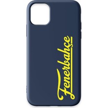 iPhone 11 Uyumlu Fenerbahçe El Yazı Lacivert Silikon Lisanslı Telefon Kılıfı