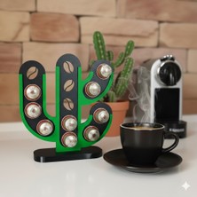 Mottopi Kaktüs Kahve Standı, Kapsül Kahve Standı, Ayaklı Dekoratif Kapsül Düzenleyici 58 mm Kapsül Kahve Uyumlu