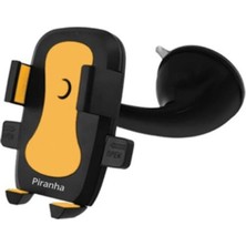 Piranha 5418‑S Araç Içi Telefon Tutucu | Vantuzlu Ayarlanabilir | Dikey & Yatay Kullanım | Universal
