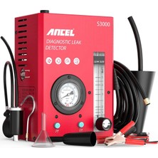 Gümrük Bey Ancel S3000 Ancel S3000 Evap Gaz Kaçağı Tespiti ve Yakıt Borusu Teşhis Cihazı 12V Tüm Araçlar Için