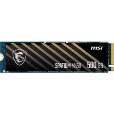 MSI Msı 500GB Spatıum M450 Pcıe 4.0 Nvme M.2 500GB M2 SSD 3600-2300MB/S SSD Bulk