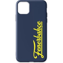 iPhone 11 Pro Uyumlu Fenerbahçe El Yazı Lacivert Silikon Lisanslı Telefon Kılıfı