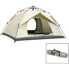 İsmiyle Al Krem - Çift Astarlı Otomatik Kamp Çadır 200X200X135CM AC-6635