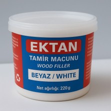 Ahşap Mobilya Parke Tamir Dolgu Macunu 220 gr - Beyaz - Çatlak Çizik Giderici Kullanıma Hazır