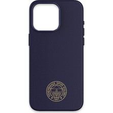 iPhone 15 Pro Uyumlu Fenerbahçe Gold Arma Deri Magsafe Lisanslı Telefon Kılıfı