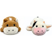 Kızılkaya Çift Taraflı Inek Peluş Oyuncak 23 cm 2505152