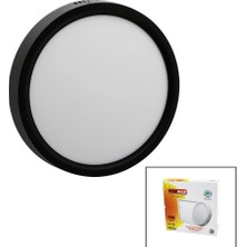 İsmiyle Al Nisaluce EPL-18SÜ 18W Siyah Metal Kasa Sıva Üstü Yuvarlak LED Slim Panel 1260LM BEYAZ=6500K 30