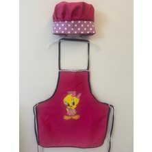 HM Polisaj Kız Çocuk Aşcı Önlük Şapka Takımı