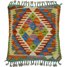 Kilim Co. El Dokuma Afgan Kilim Kırlent Yastık Kılıfı