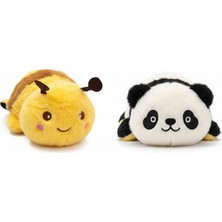 Kızılkaya Çift Taraflı Arı Panda Peluş Oyuncak 23 cm 2505152