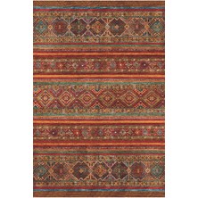Kilim Home Mars 2034 Renkli Klasik Desenli Yıkanabilir Kaymaz Salon Halısı Koridor ve Mutfak Halısı