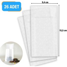 İsmiyle Al 26 Adet Pratik Kullan At Çay,bitki Çayı,filtre Kahve Demleme Poşeti Süzgeci (5047)