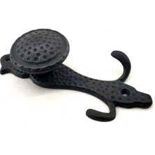 Skygo Antika Tarz Dekoratif Pirinç Portmanto Askı - 150X72 Mm, Oksit