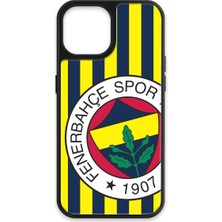 iPhone 15 Uyumlu Fenerbahçe Çubuklu Büyük Arma Cam Lisanslı Telefon Kılıfı