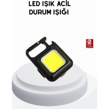İsmiyle Al Mini 800 Lümen LED El Feneri – USB Şarjlı 3 Kademeli Işık Şişe Açacaklı Taşınabilir Tas