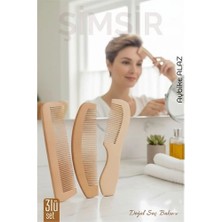 İsmiyle Al 3 Lü Doğal Şimşir Ahşap Tarak Seti– 16 Cm, Anti-Statik, Kepek Karşıtı ve El Yapımı