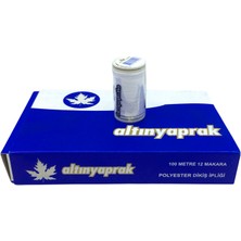 İsmiyle Al 12 Parça  Beyaz 100 mt Dikiş Iplik