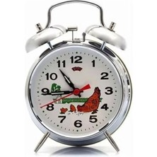 Marsilyan Nostaljik Kurmalı Horozlu Çalar Saat Büyük Boy