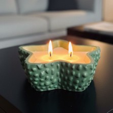 Nigi Store 15 cm Deniz Yıldızı Formlu Dekoratif Mum - Hediyelik Oda/balkon/banyo Süsü Dekoru