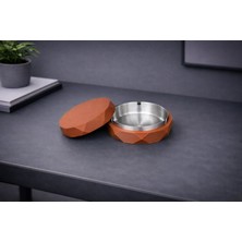 Nebron Geometrik Tasarım Modern Kül Tablası, Çelik Iç Hazne, Sert Plastik Dış Tasarım, Küllük, Kül Tablası.