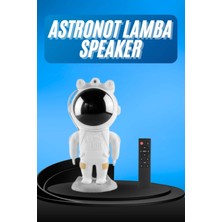 İsmiyle Al Gece Lambası Astronot Bluetooth Hoparlörlü Galaksi Işık Projektörü