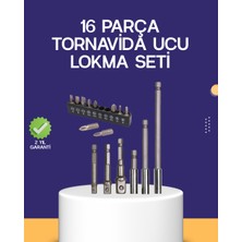 İsmiyle Al 16 Parça Bits ve Adaptör Seti Vidalama Tamir Bakım Seti